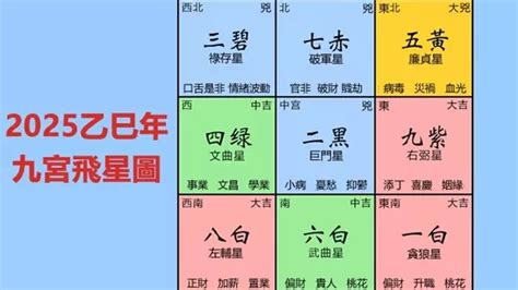 九星飛宮|九宮飛星圖